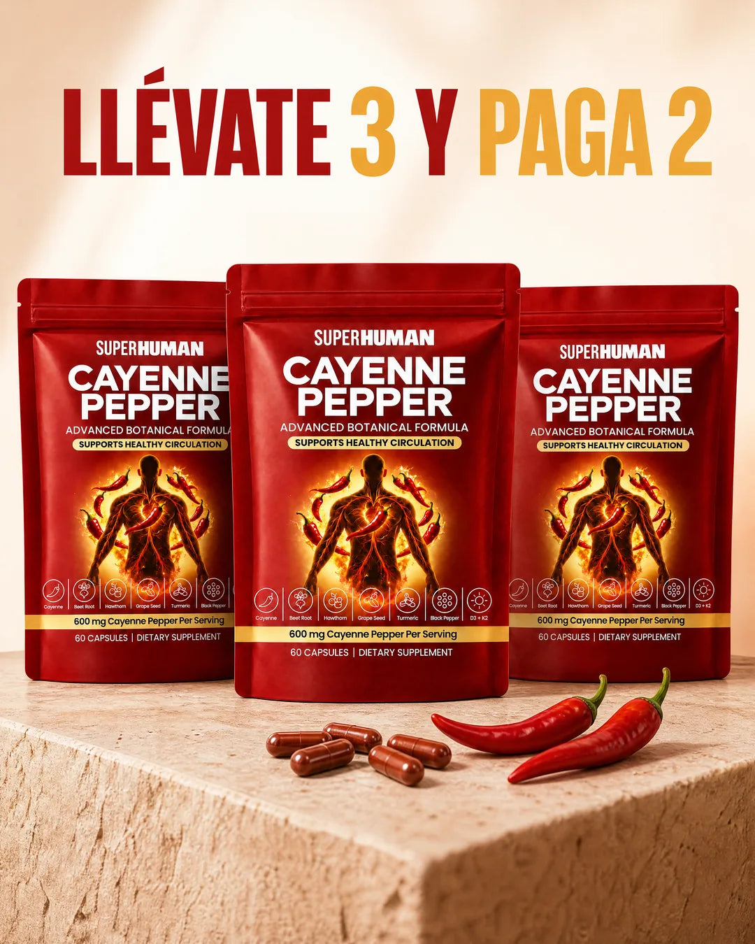 Llévate 3 y paga 2