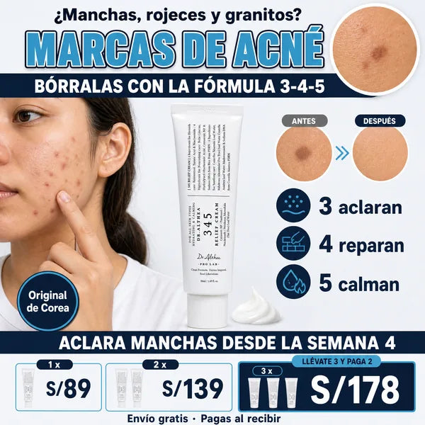 Dr. Althea 345 borra las marcas de acné: 1, 2 y 3 tubos