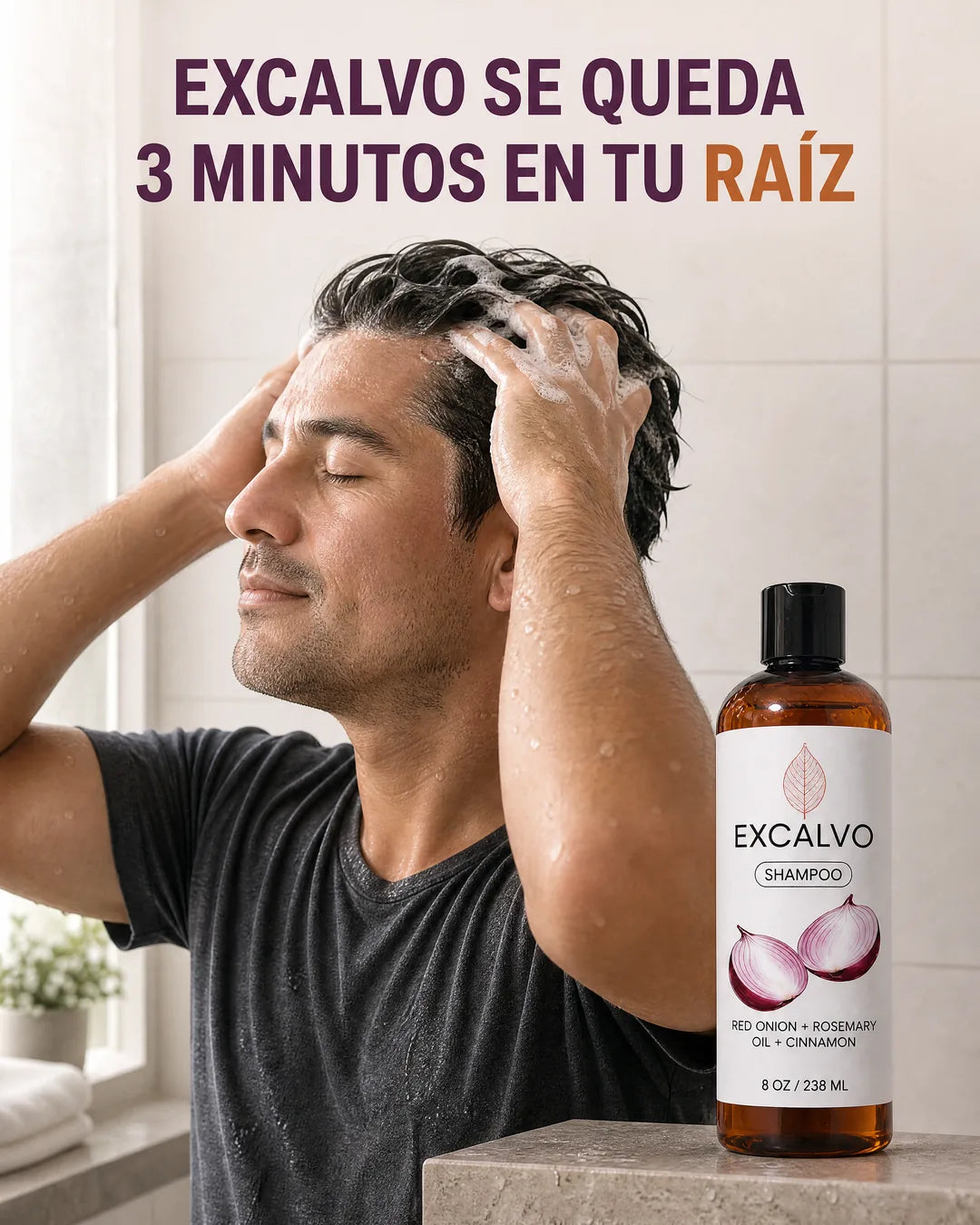 3 minutos en la raíz, no 30 segundos
