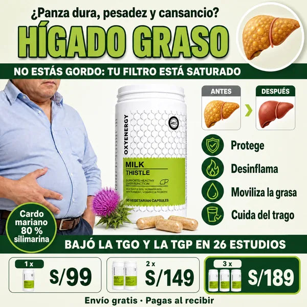 OXYENERGY desinflama tu hígado: 1, 2 y 3 frascos