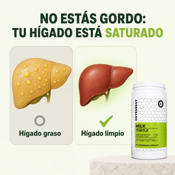 OXYENERGY Milk Thistle, cardo mariano 80 % silimarina