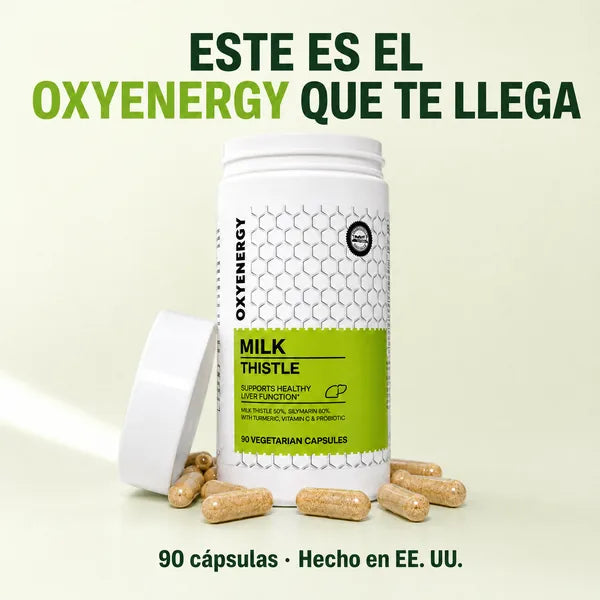 OXYENERGY Milk Thistle, cardo mariano 80 % silimarina