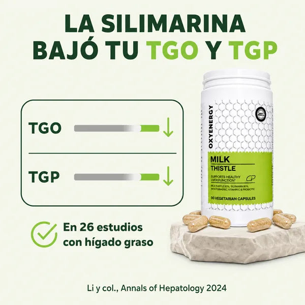 OXYENERGY Milk Thistle, cardo mariano 80 % silimarina